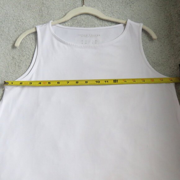 NWOT Susan Graver XXS Modern Essential Sleeveless Hi Low Liquid Knit White Tank - Picture 4 of 16